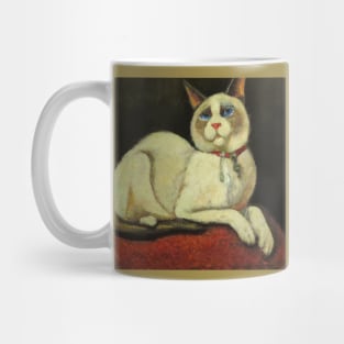 Sitting Cat in the style of the Flemish Masters Mug